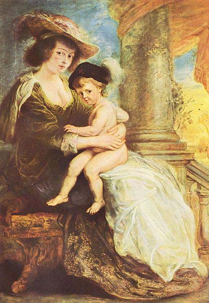 Portrat der Helene Fourment mit ihrem erstgeborenen Sohn Frans